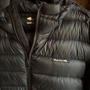 Roots Black Quilted Outerwear